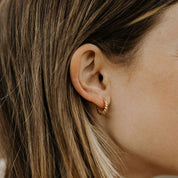 Brooklyn Twist Hoops: Gold