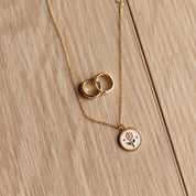 Eloise Tea Cup Necklace: Gold