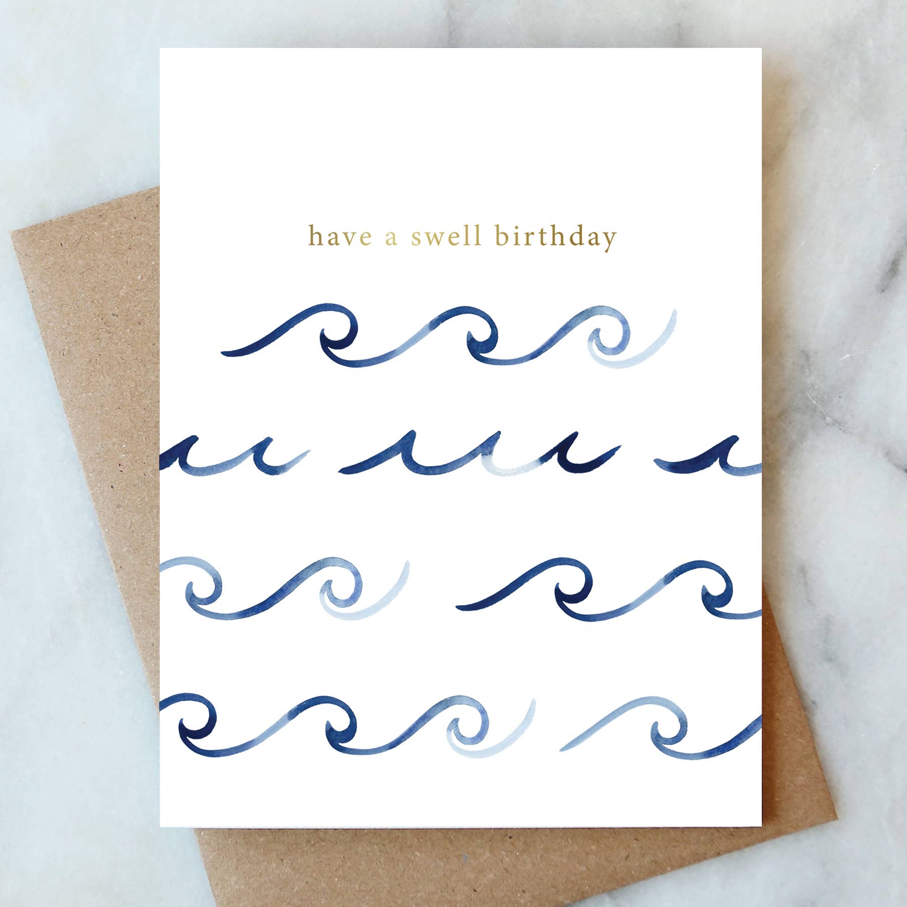 Waves Birthday Greeting Card | Birthday Card