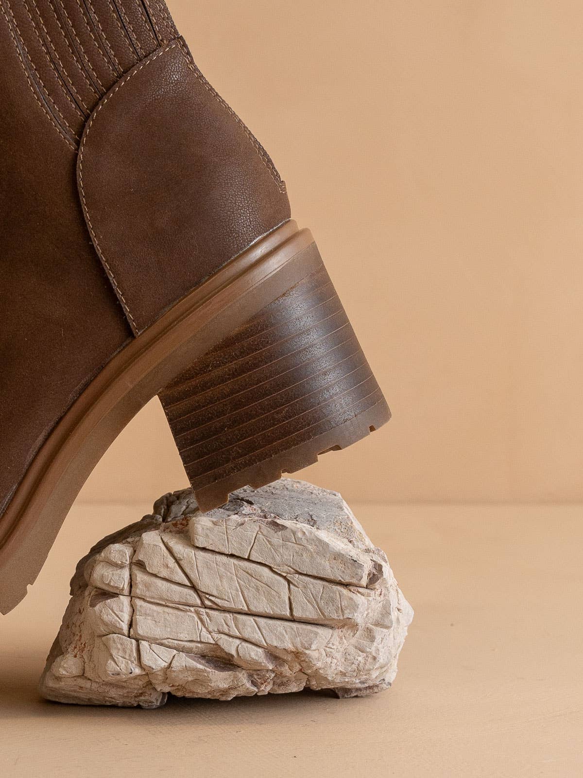 Coffee Lug Chelsea Bootie -Coffee