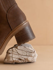 Coffee Lug Chelsea Bootie -Coffee