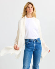 Felted Scarf - White