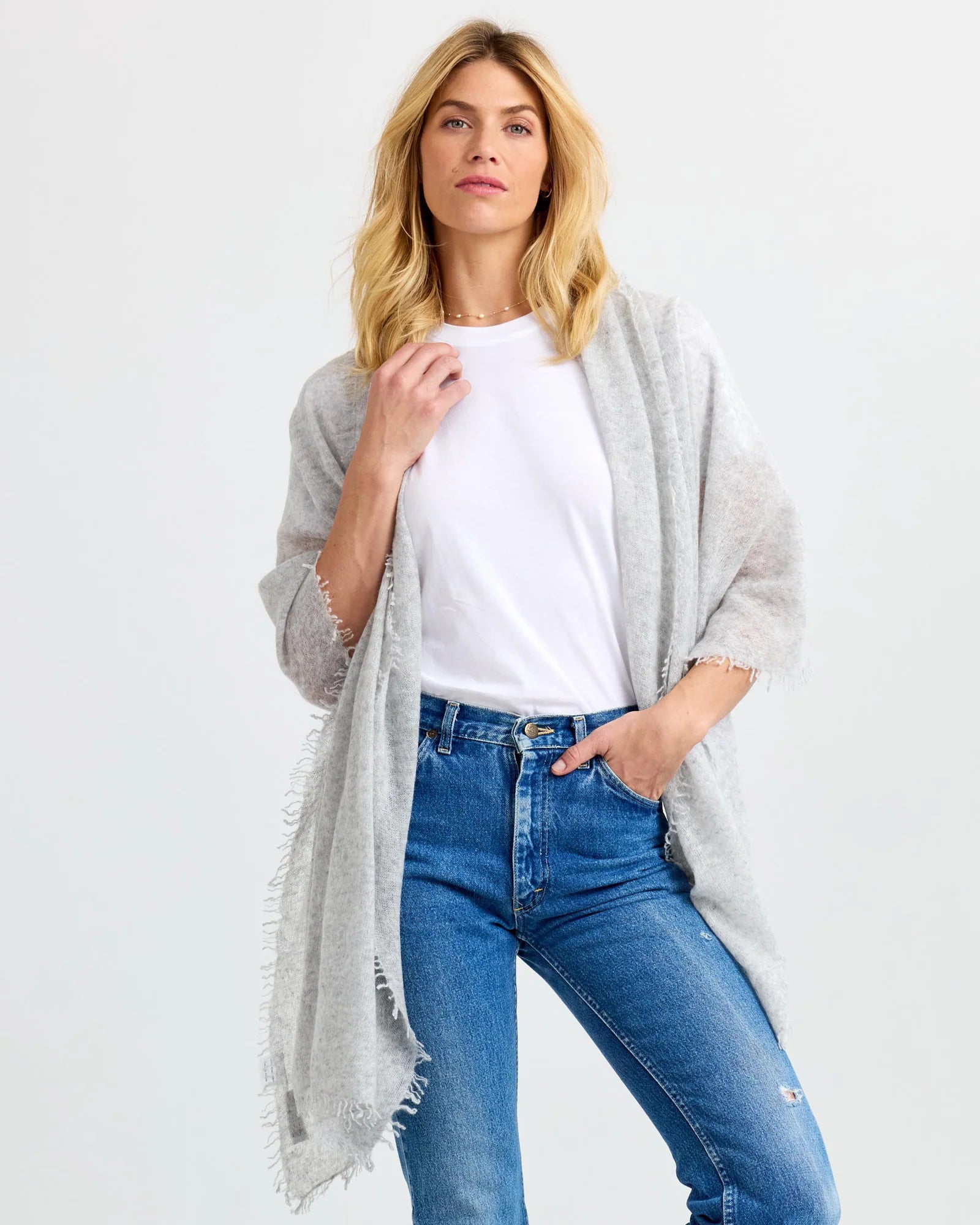 Felted Scarf - Ice
