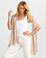 Felted Cashmere Scarf - Jute