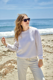 Cashmere Rib Pullover - Coconut
