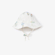 Up & Away Sunhat -Oxford & Grey Seersucker Reversible