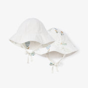 Up & Away Sunhat -Oxford & Grey Seersucker Reversible