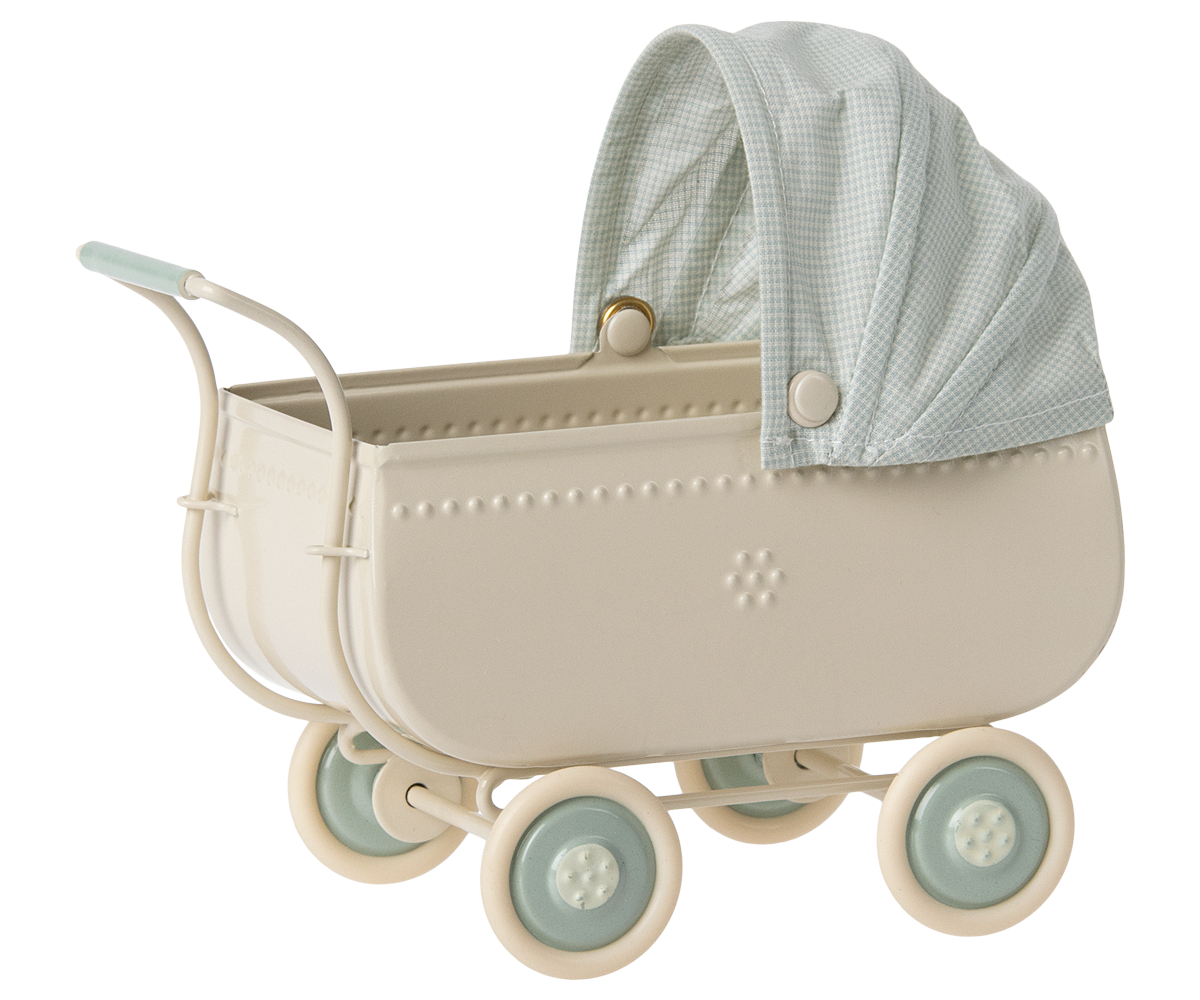 Maileg Pram Micro Blue
