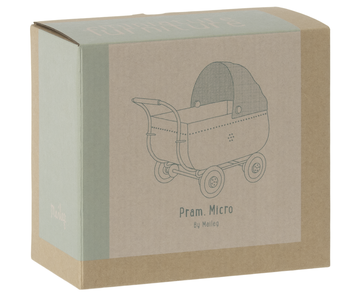 Maileg Pram Micro Blue - view 6