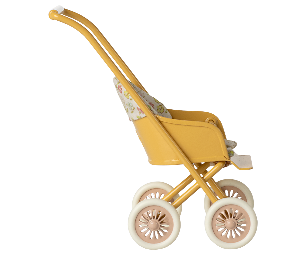 Maileg Stroller Micro Yellow - view 3