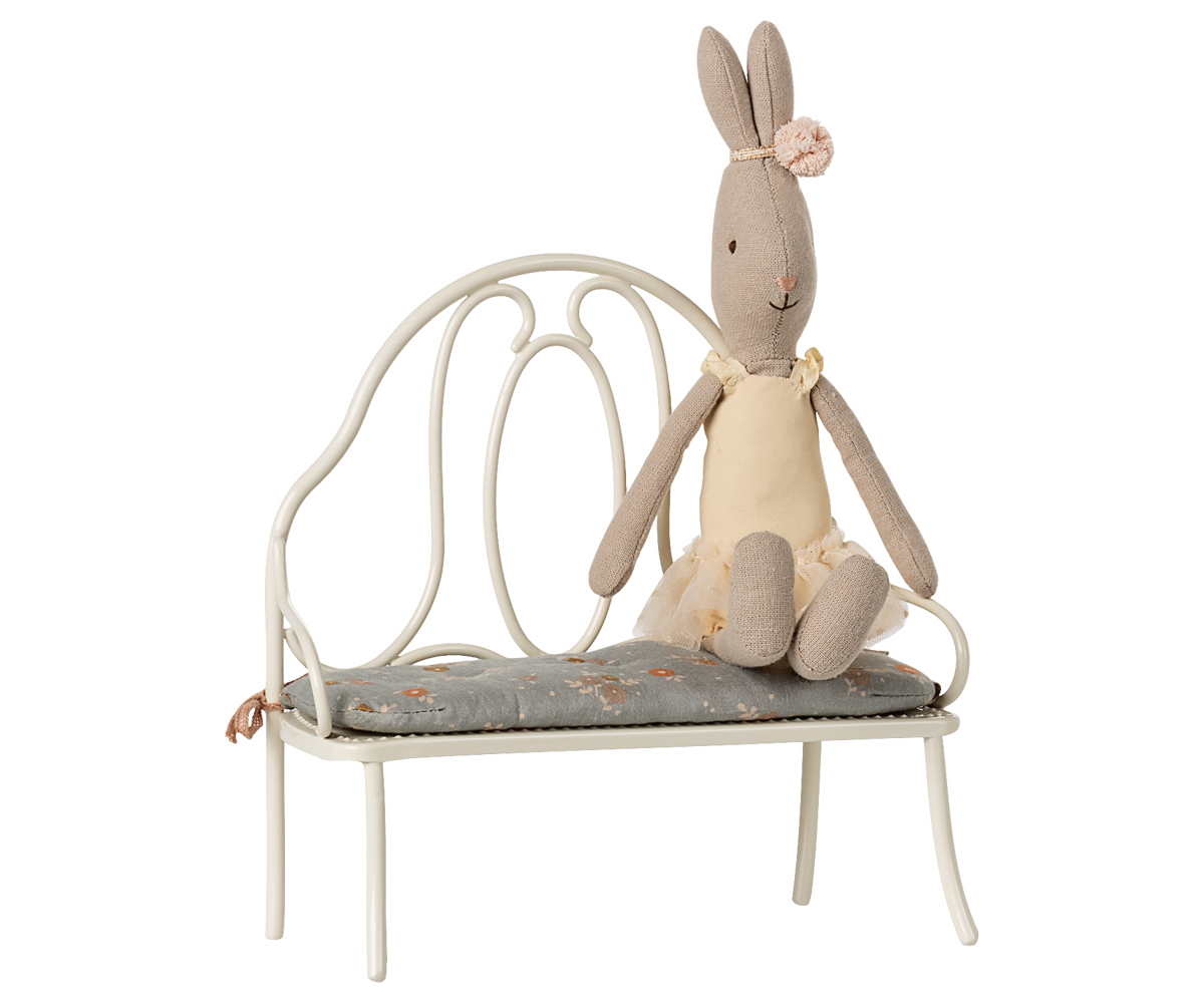 Maileg Vintage Bench Mini Off White - view 5