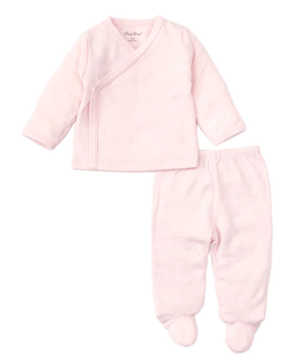 2pc Kissy Cross Tee/Pant Set - Pink