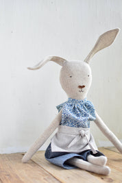 Ruthie the Rabbit – Heirloom Wool Doll in