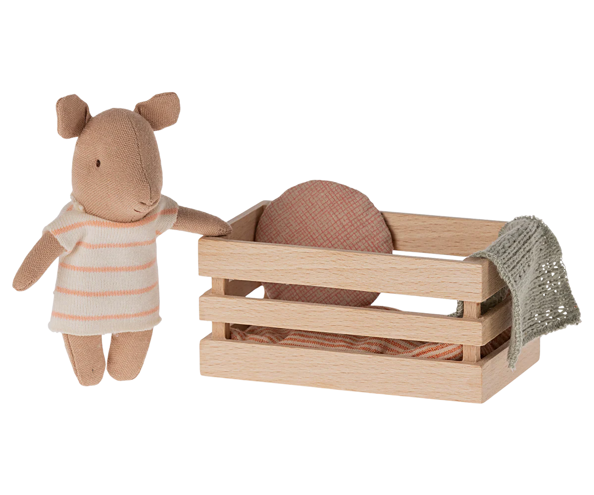 Baby Pig in Box - Coral