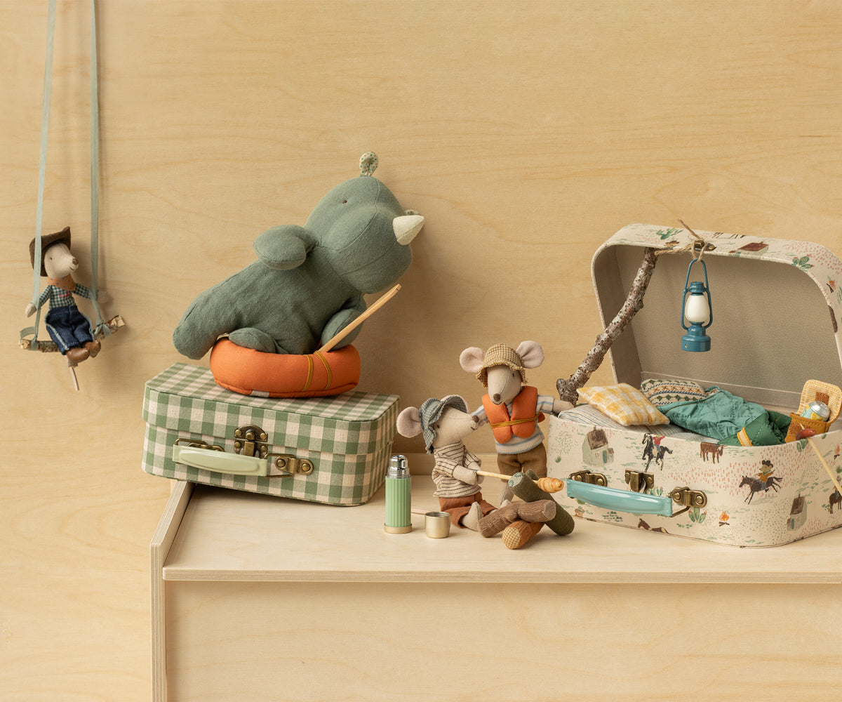 Maileg Hiker mouse Big brother Thin stripes - view 2