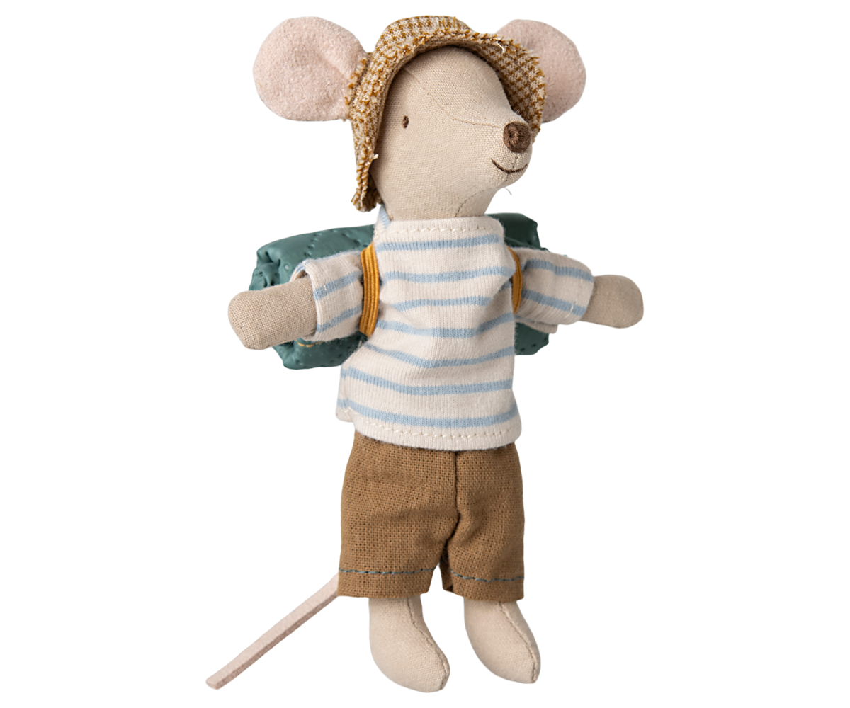 Maileg Hiker mouse Big brother Stripes