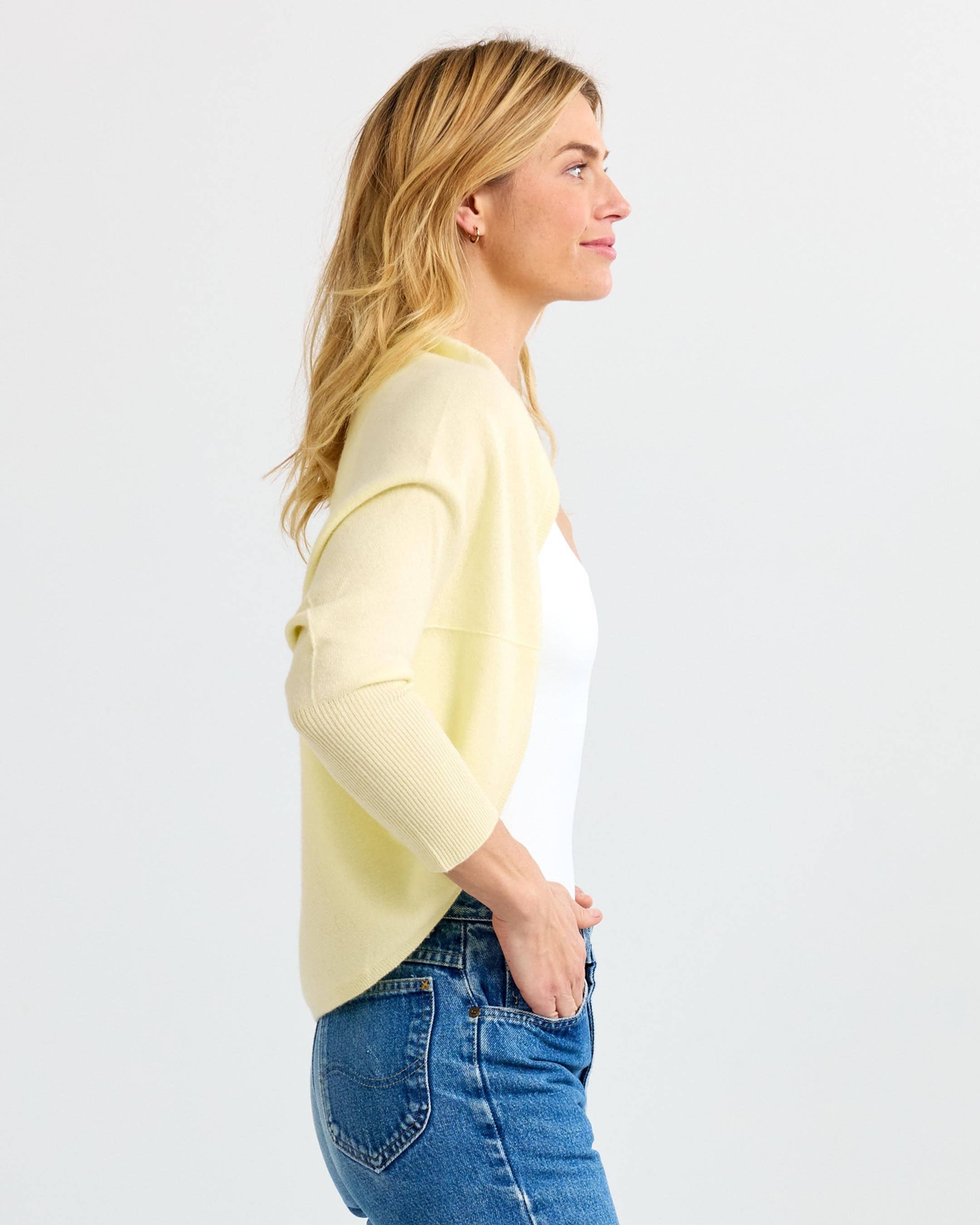 Cashmere Shrug - Buttermilk
