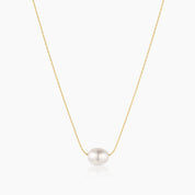 Isla Pearl Necklace: 14k Gold Plated