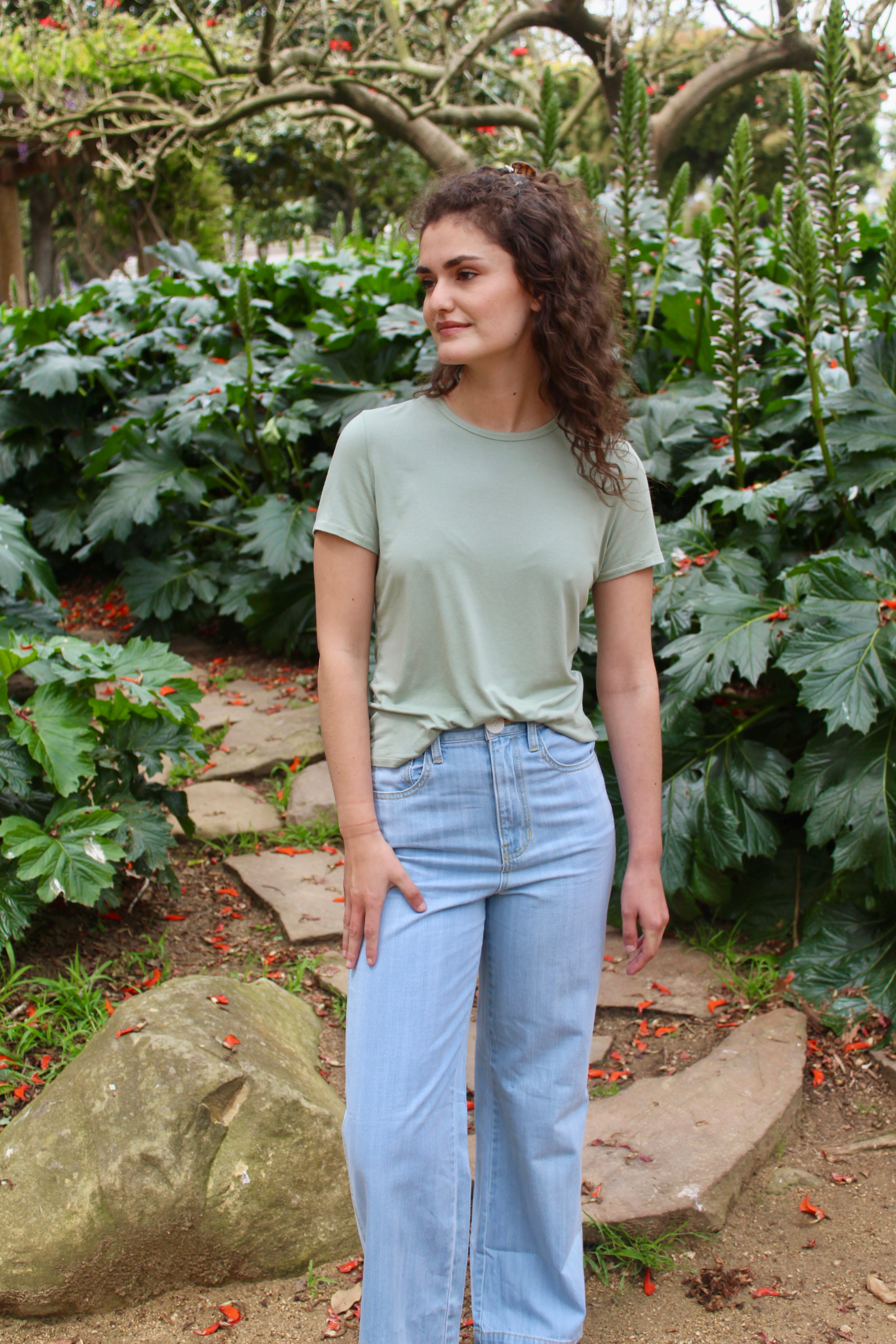 Softest Tee - Agave Green