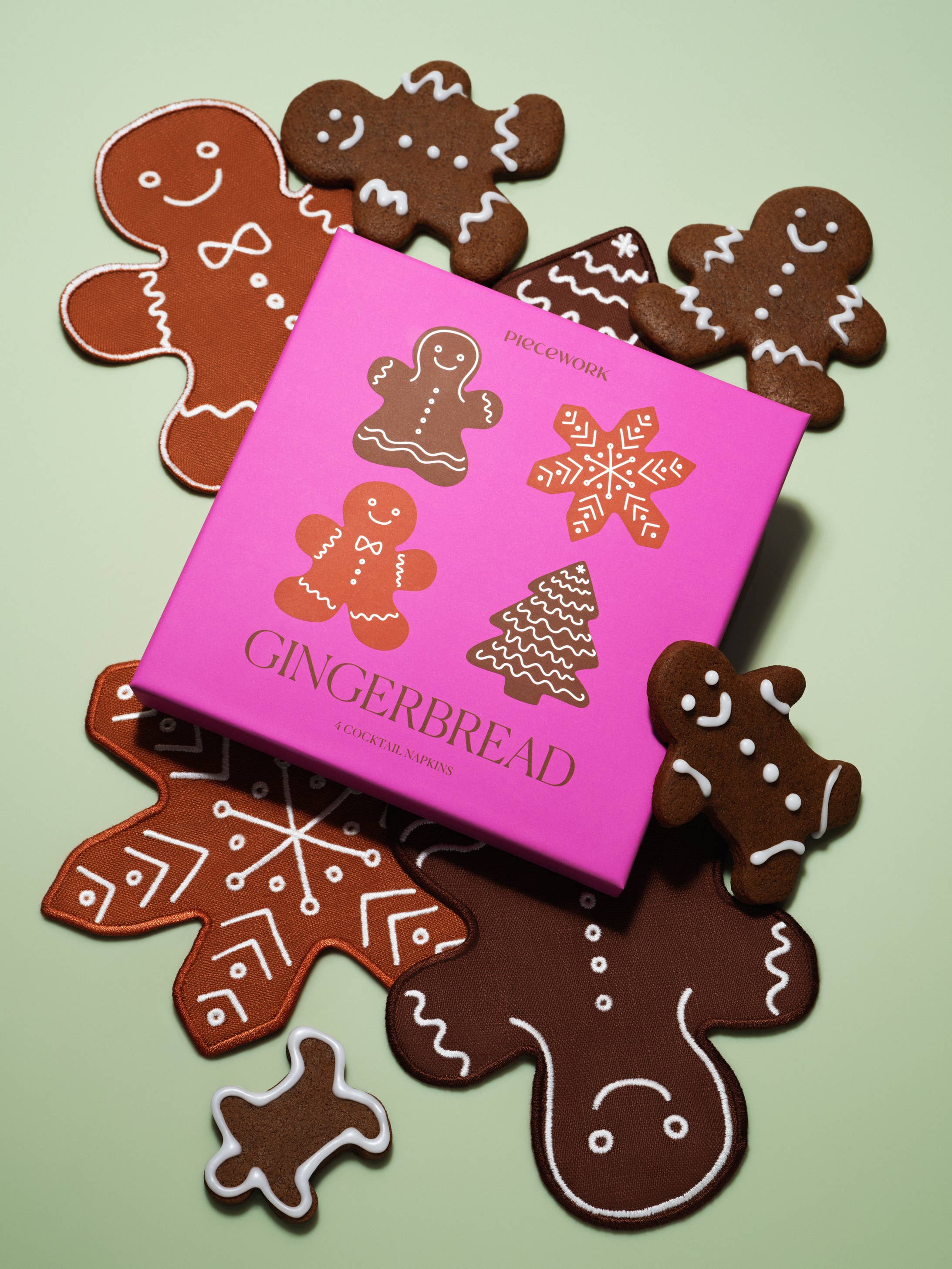 🎄NEW🎄Gingerbread Cocktail Napkins - Set of 4