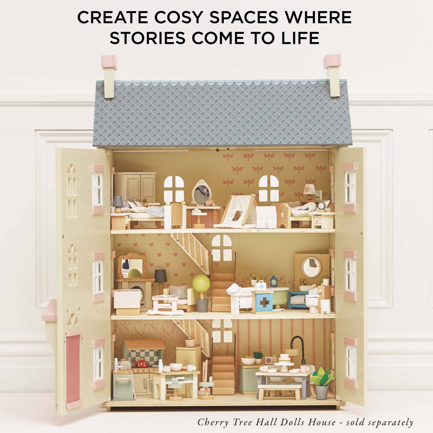 Wooden Dolls House Dining Room