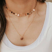 Chloe Gold Filled Coin Necklace: Gold
