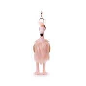 Gloria Flamingo Bag Charm (Vegan Angora) 7"/ 18 cm