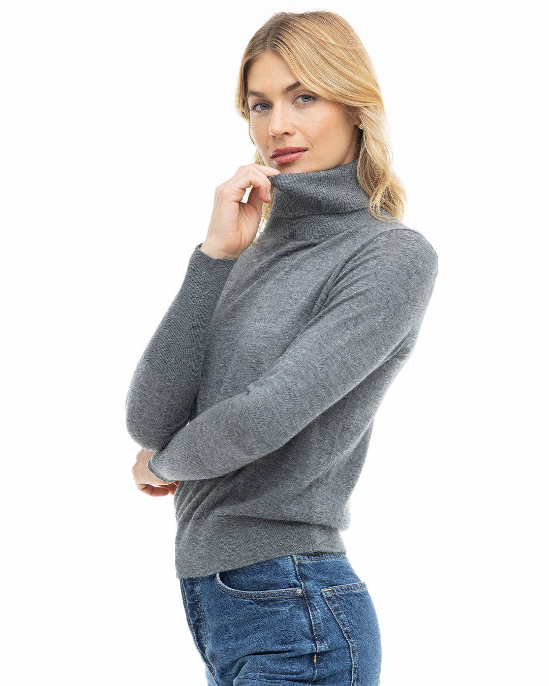 Worsted Cashmere Turtleneck