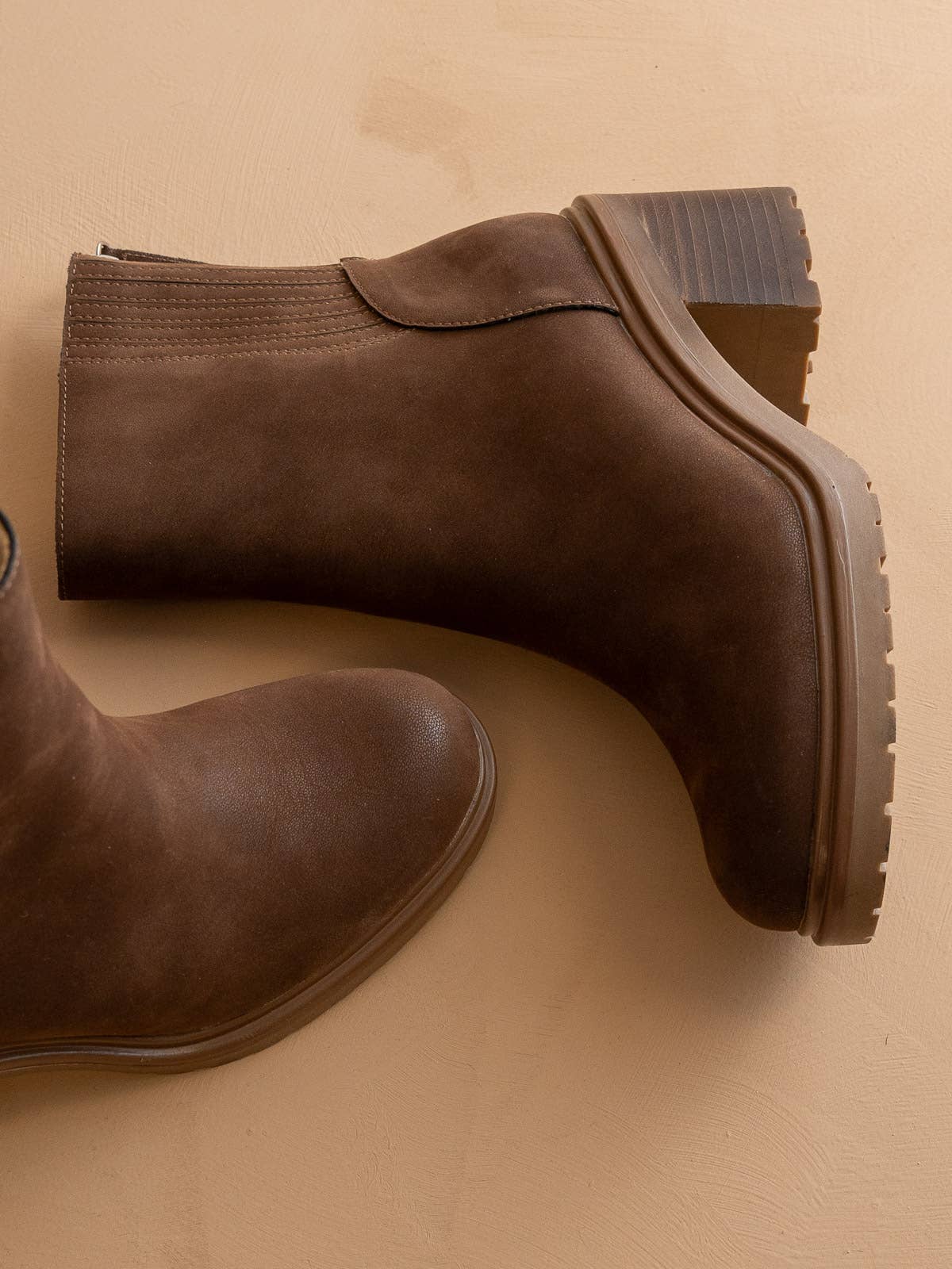 Coffee Lug Chelsea Bootie -Coffee