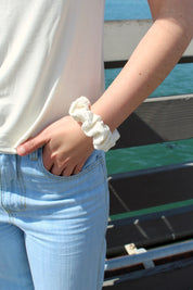 Soft Rib Scrunchie - Coconut