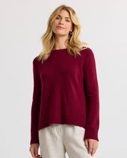 Essential Cashmere Crew-Barolo