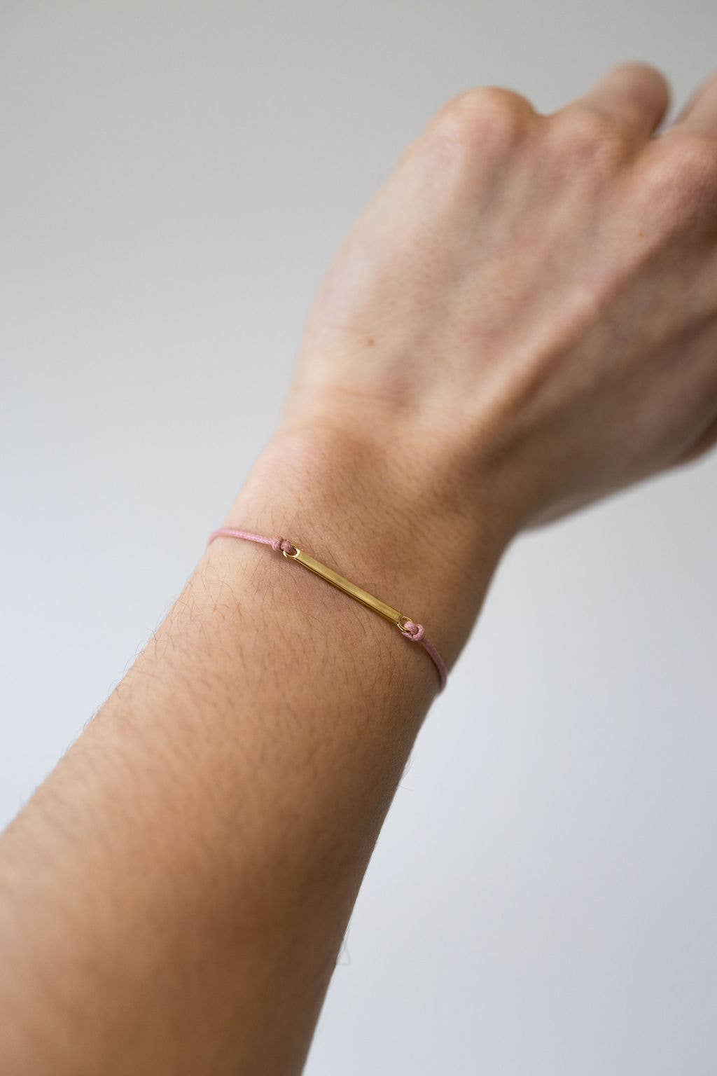 Gold Bar Sailor Bracelet - Choose your color: Storm Grey