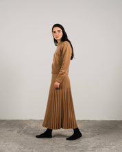 Cashmere Blend Crewneck Sweater / Caramello