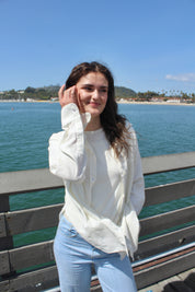 Linen Button Up Top - Coconut