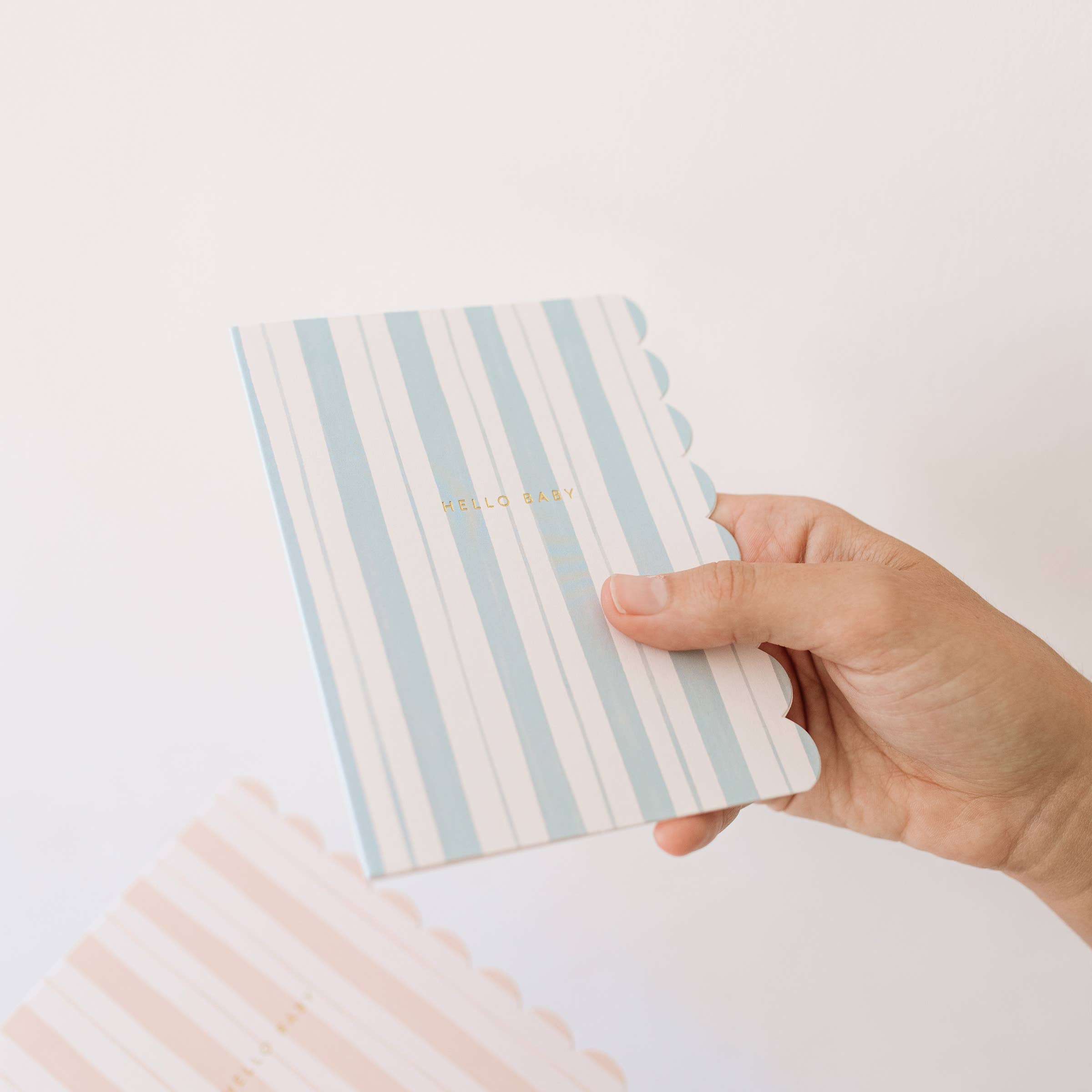 Hello Baby - Stripes Blue Card