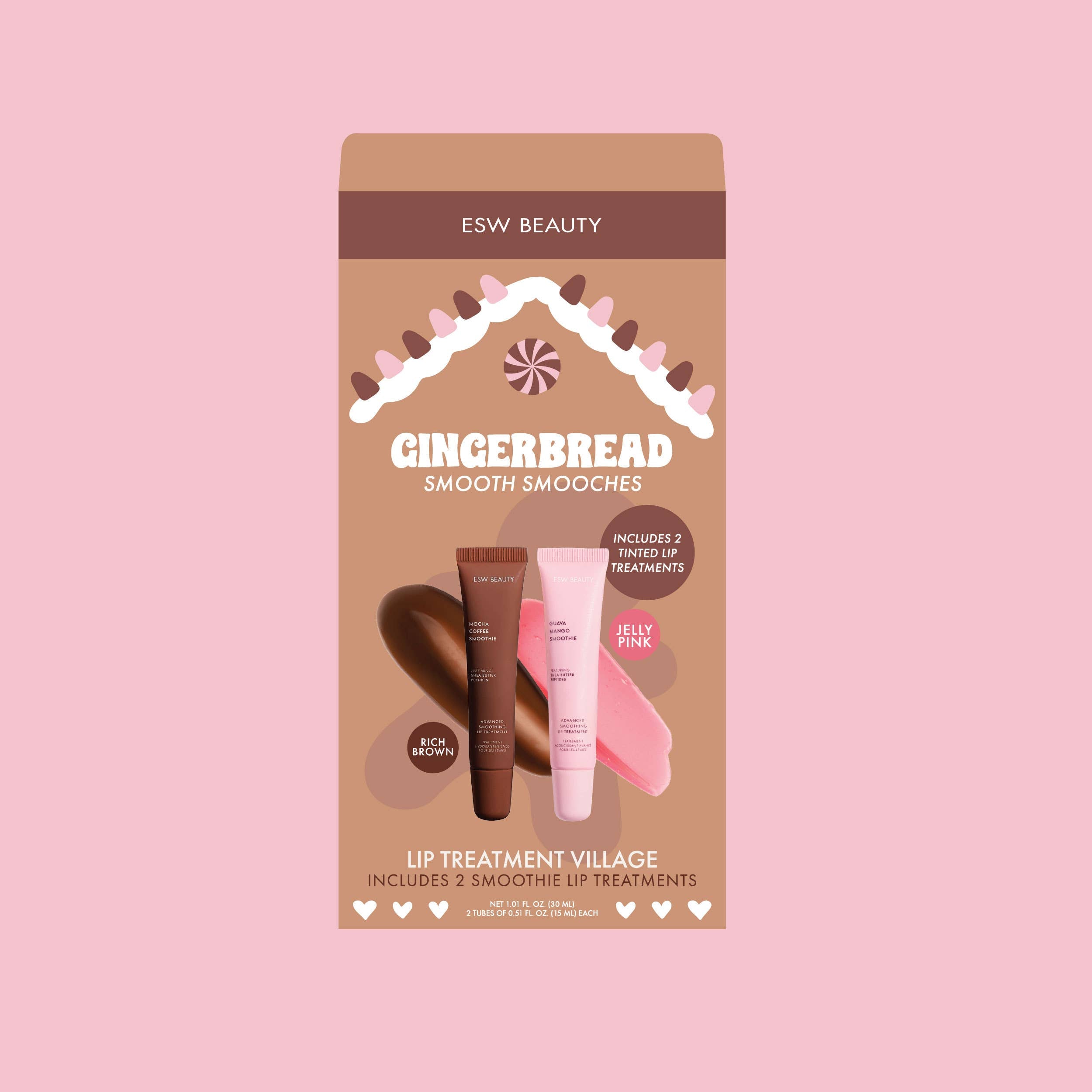 Gingerbread Smooth Smooches Lip Treatment Village Kit