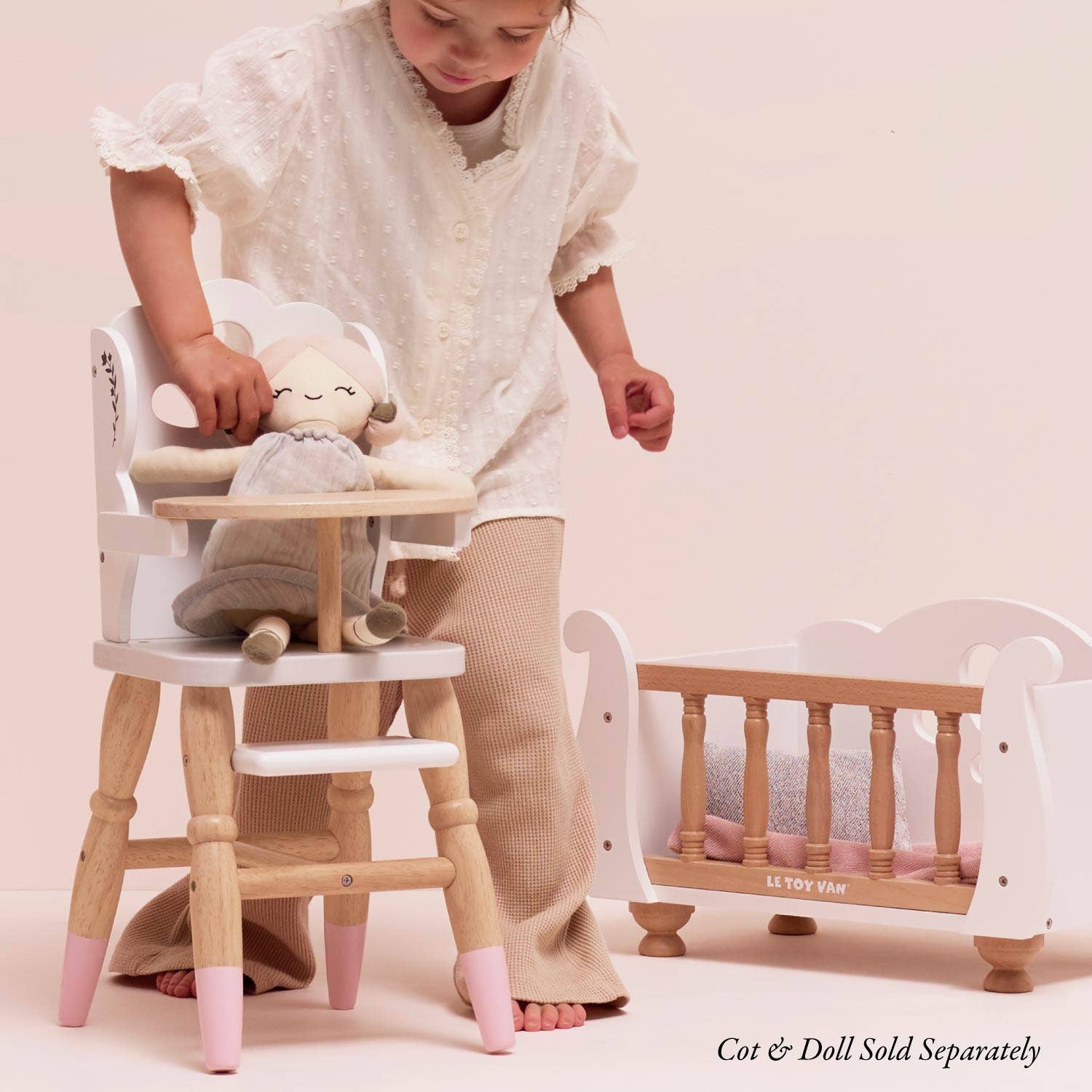 Wooden Dolls Highchair