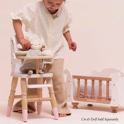 Wooden Dolls Highchair