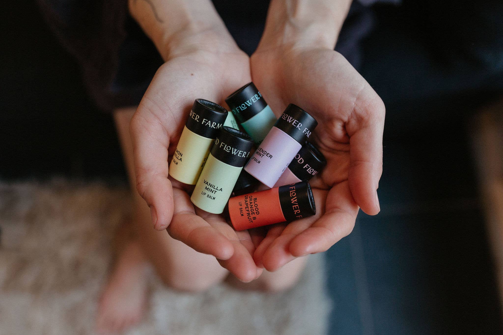 Lavender Mint Organic Lip Balm / 0.3 oz Biodegradable Tube