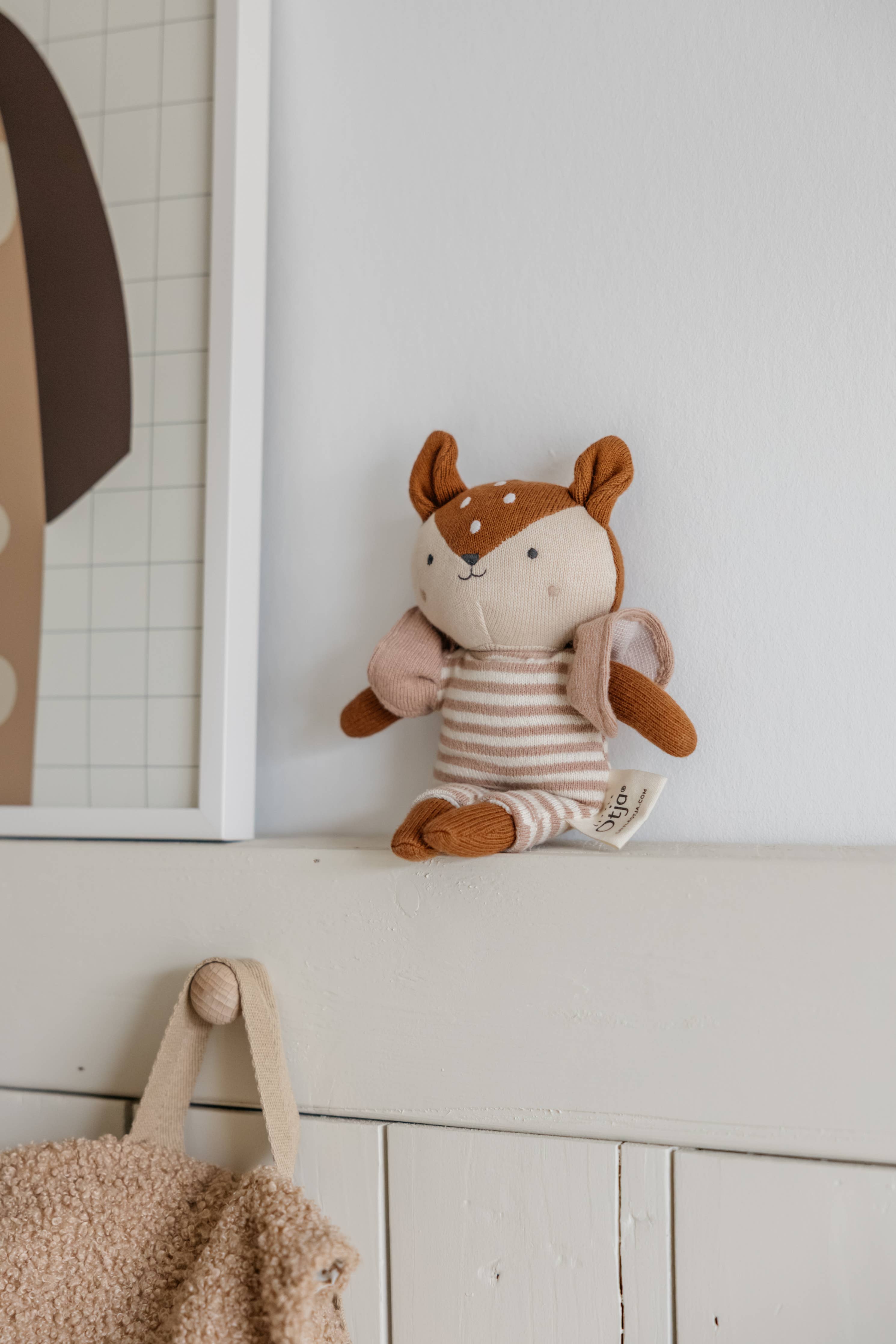 Knitted Deer Stuffed Animal Soft Plush