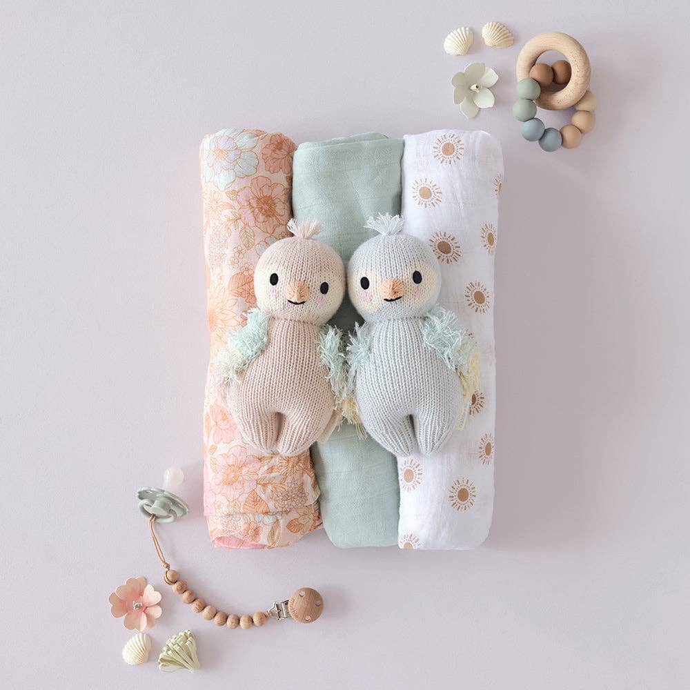 Baby parrot (mauve), gives 5 meals