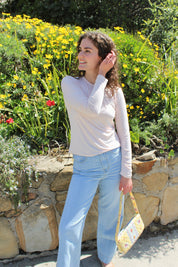 Softest Long Sleeve Tee - Pink Rose
