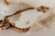 Gaby Turquoise Hoops: Gold