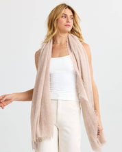 Felted Cashmere Scarf - Jute