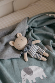 Knitted Bear Toy Soft Plush Animal