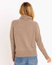 Cashmere Drawstring Funnel- Driftwood