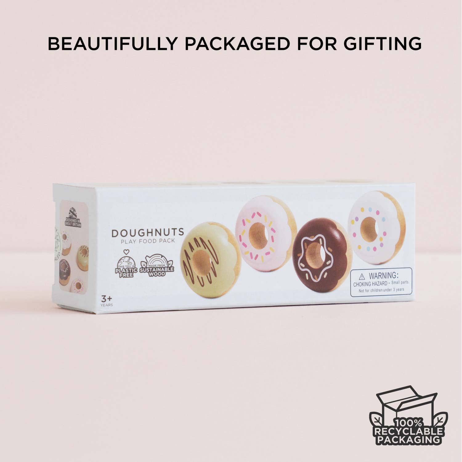 Wooden Donut Play Food Set
