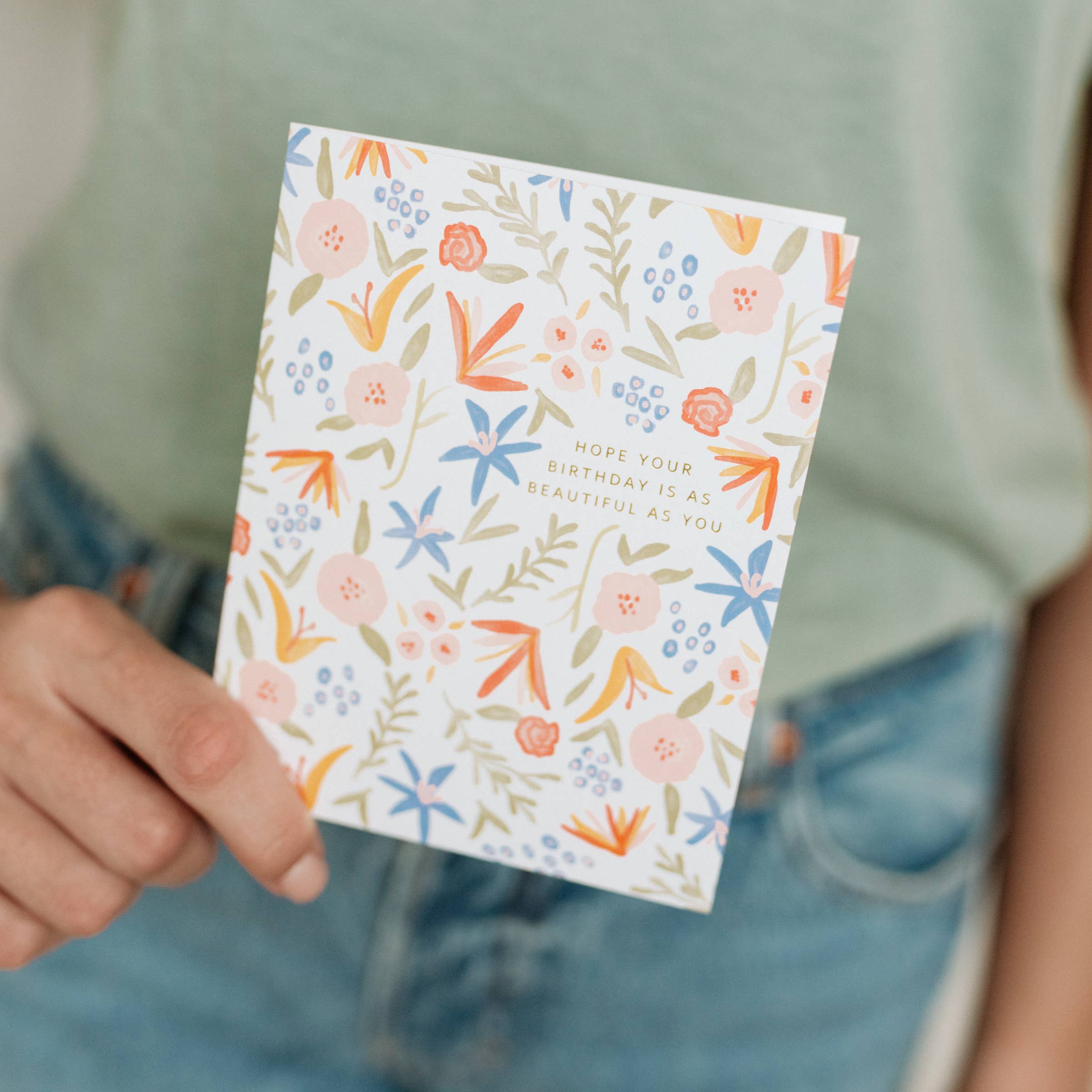 Birthday Floral Spice Card