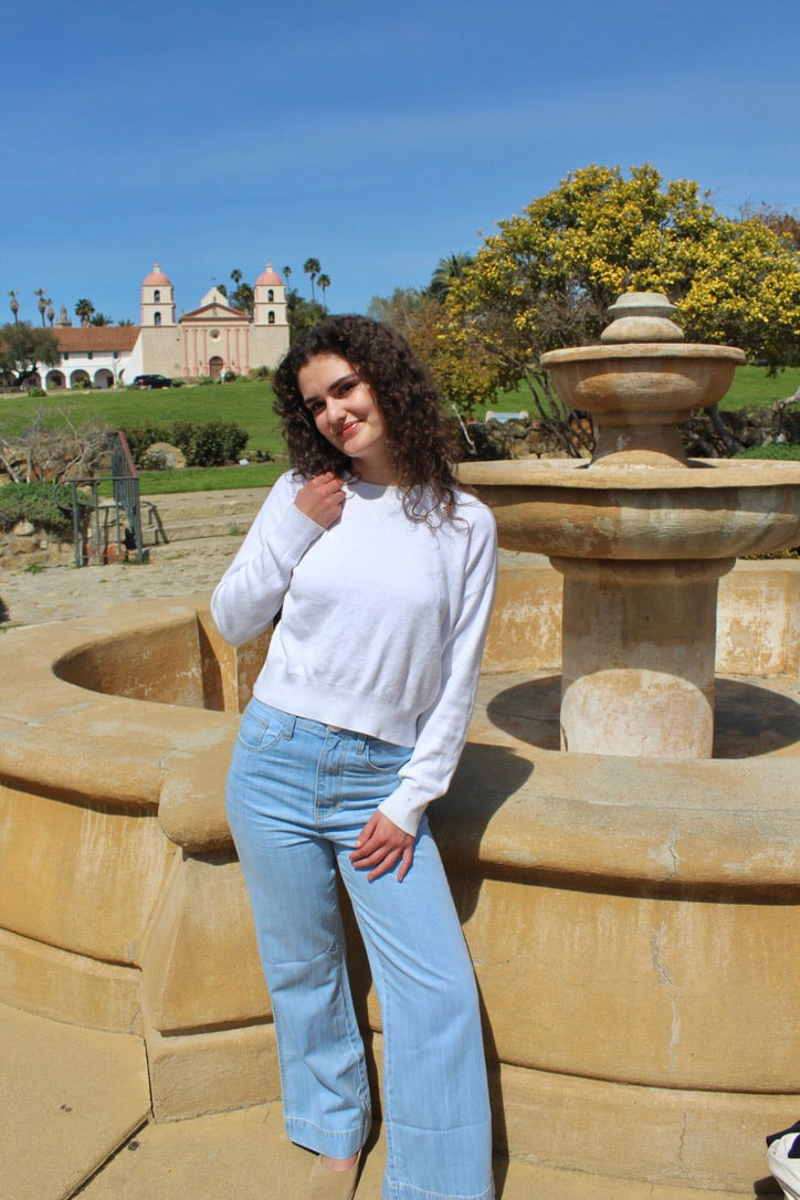 Luxe Cotton Sweater - Coconut