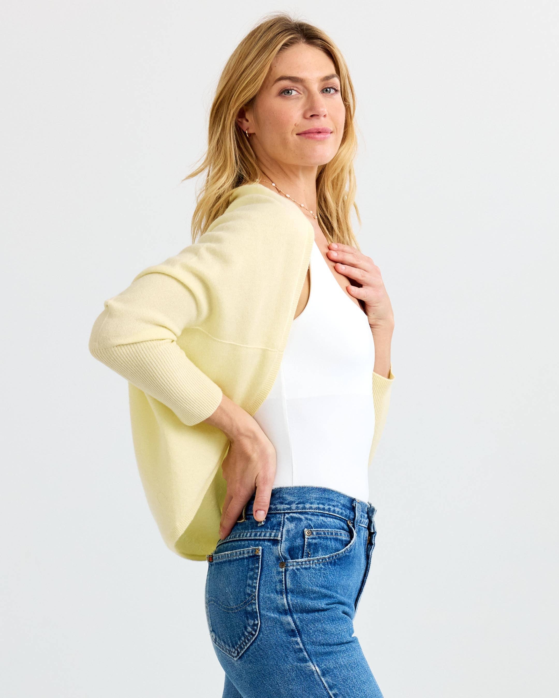 Cashmere Shrug - Buttermilk